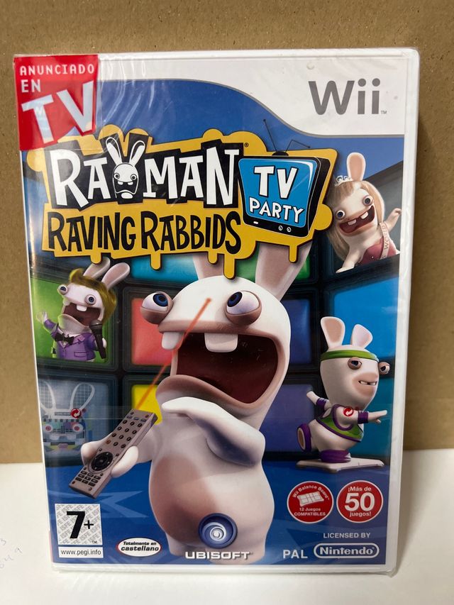 Wii Rayman Raving Rabbids PRECINTADO
