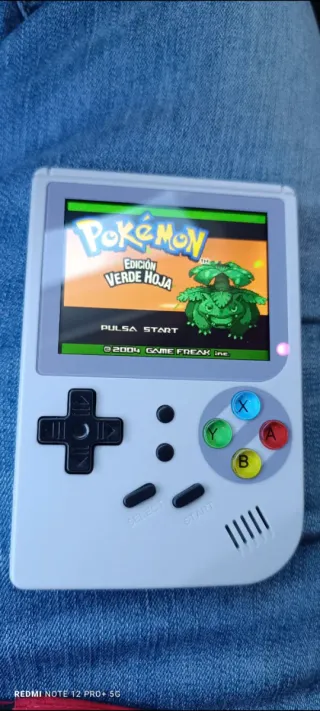 Consola Retro Portátil Pokémon Verde Hoja