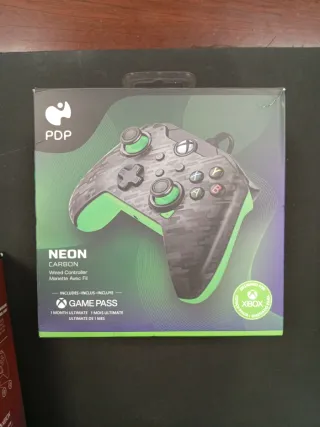 2 Mandos Xbox PDP NEON Carbon y Camo Red