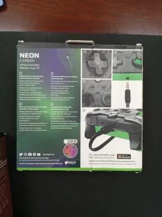 2 Mandos Xbox PDP NEON Carbon y Camo Red