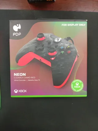 2 Mandos Xbox PDP NEON Carbon y Camo Red