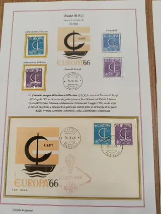 Collezione francobolli e FDC EUROPA 1966