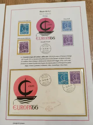 Collezione francobolli e FDC EUROPA 1966