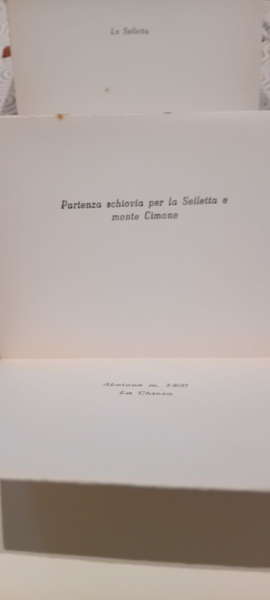 Cartoline Abetone Stampa Fotografica B/N