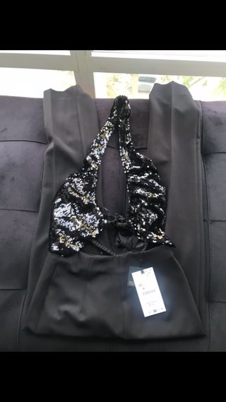 Mono lentejuelas negro