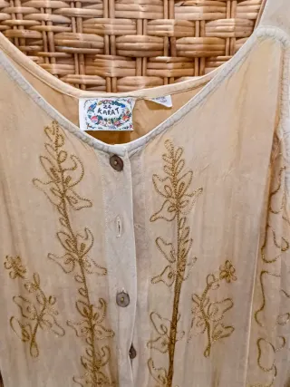 Blazer Mujer Cuadros Blanco y Vestido con Chaleco