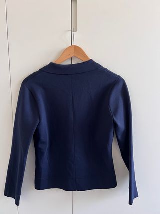 Chaqueta Zara Botón Joya Azul