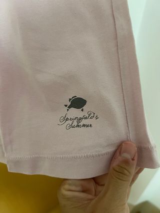 Camiseta rosa Springfield