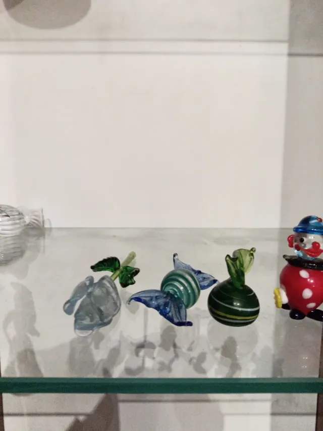 Oggetti in vetro soffiato