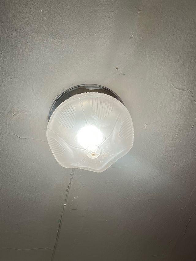 Lámpara techo cristal vintage