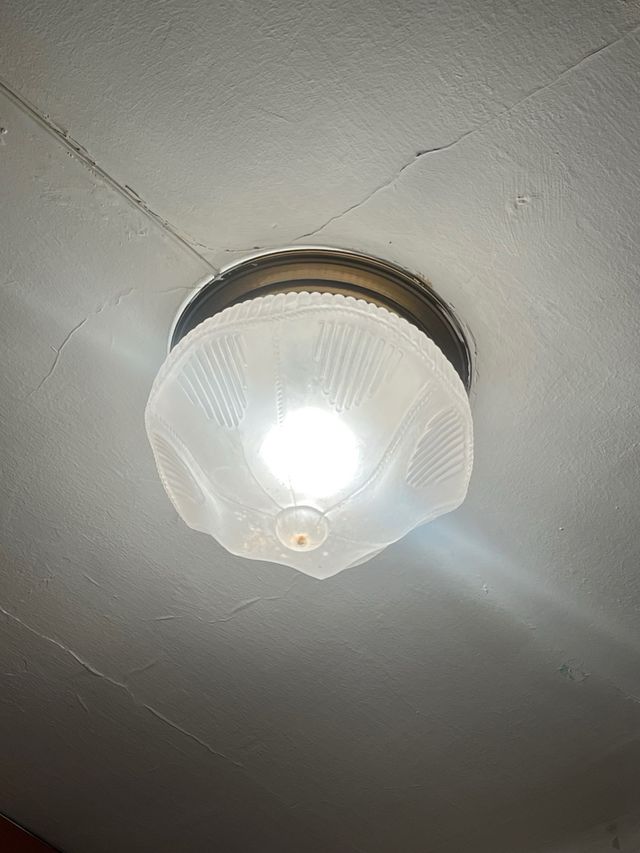 Lámpara techo cristal vintage