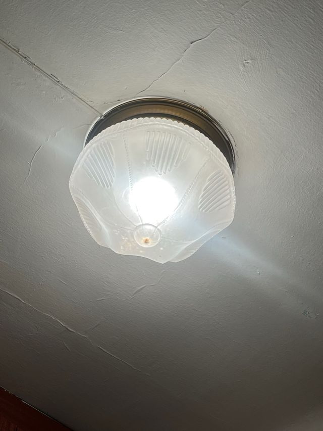 Lámpara techo cristal vintage