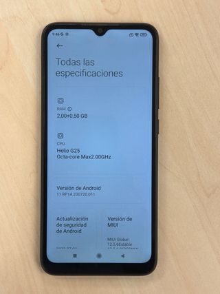 Móvil Xiaomi Redmi Negro 9A