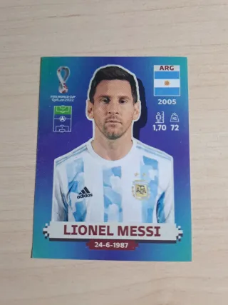 Cromo Lionel Messi Argentina 2005