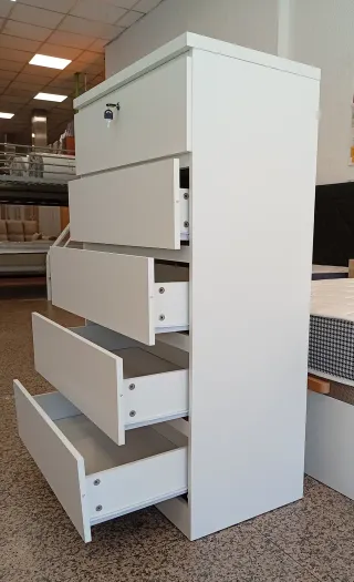 Sinfonier blanco 4 cajones + 1 con llave