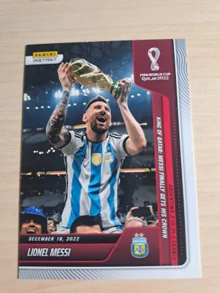 Cromo Panini Instant Lionel Messi Qatar 2022