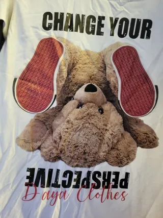 Camiseta D'aya Clothes Oso Change Your Perspective