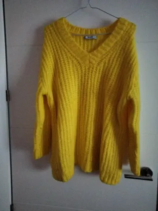 Jersey Mango Lana Amarillo Talla S