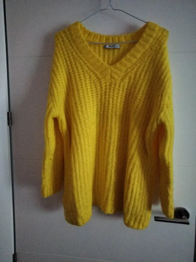 Jersey Mango Lana Amarillo Talla S