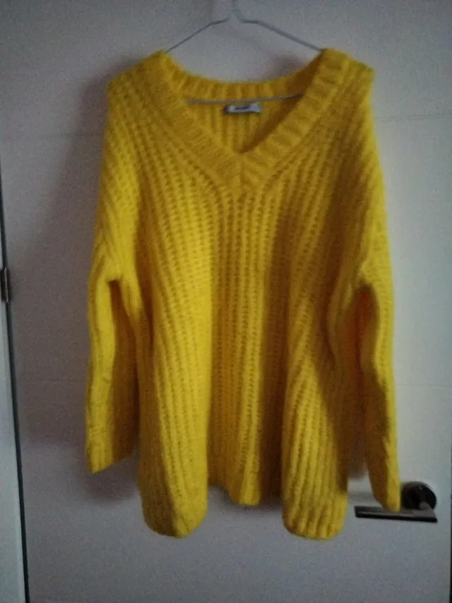 Jersey Mango Lana Amarillo Talla S