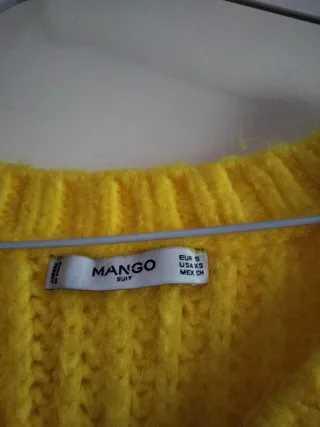 Jersey Mango Lana Amarillo Talla S