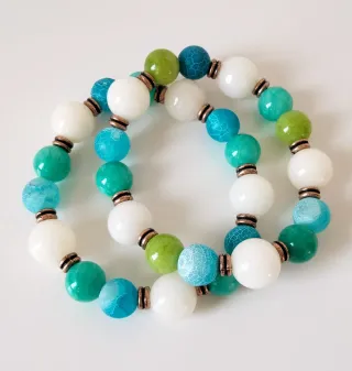 Coppia di Bracciali Pietre Naturali