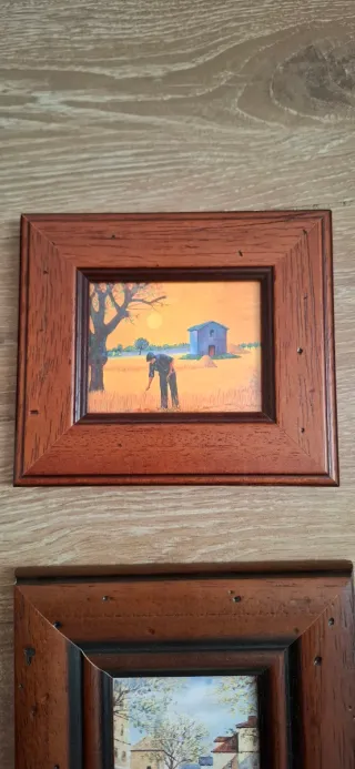 Set 4 quadretti legno