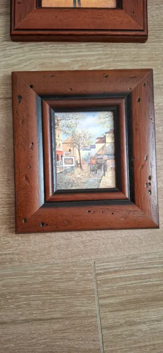 Set 4 quadretti legno