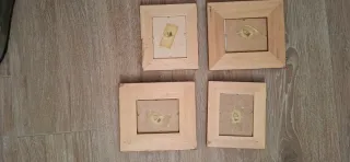 Set 4 quadretti legno