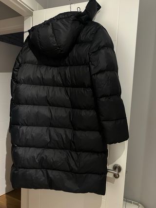 Abrigo plumífero largo Calvin Klein negro