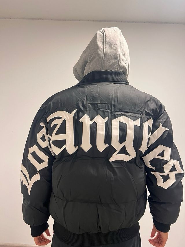 Chaqueta Los Angeles Negra y Blanca