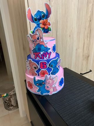 Torta Decorata Stitch e Angel