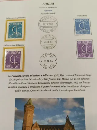 Collezione francobolli EUROPA 1966 FDC
