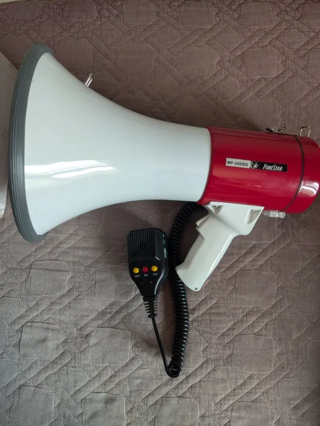 Megáfono Fonestar MF-500SG con Sirena y Grabadora