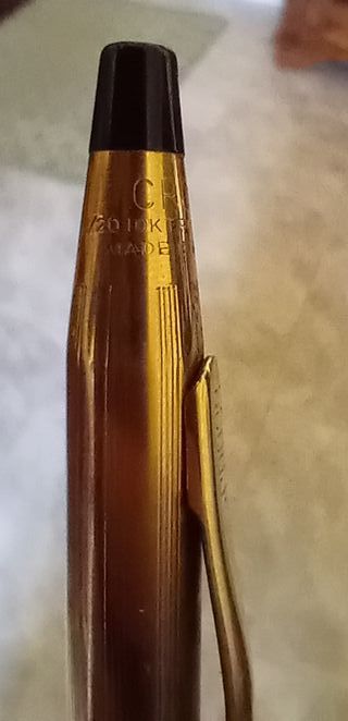 Penna a sfera e matita CROSS in oro laminato 10 KT