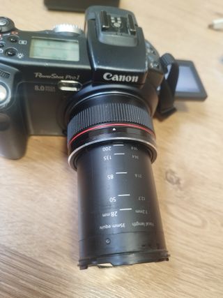 Cámara Canon PowerShot Pro 1 adaptada a INFRARROJO