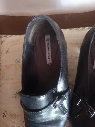 Zapatos de piel negros mujer Talla 39