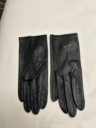 Guantes de piel Señora Azul Marino