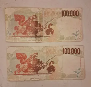 2 Banconote Lire 100.000 Centomila