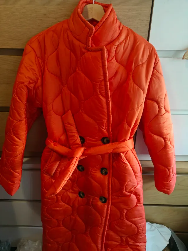 Abrigo largo acolchado