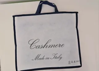 Pashmina Stola Maxi Sciarpa Lana Cachemire Azzurra