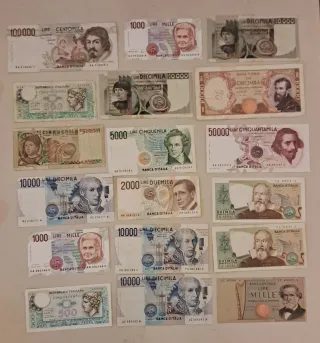 Lotto Banconote Italiane Lire