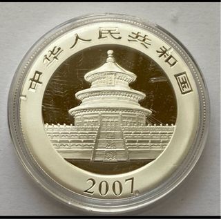 Moneda Panda China 2007 10 Yuan 1oz Ag