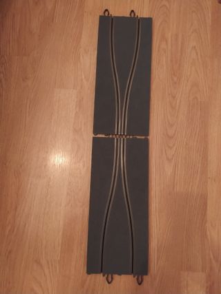 Scalextric chicane pistas grises