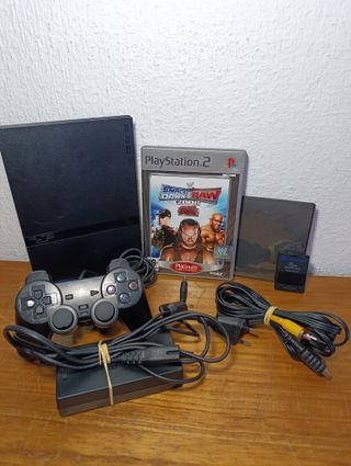 PS2 Slim Negra SCPH-75004 Completa