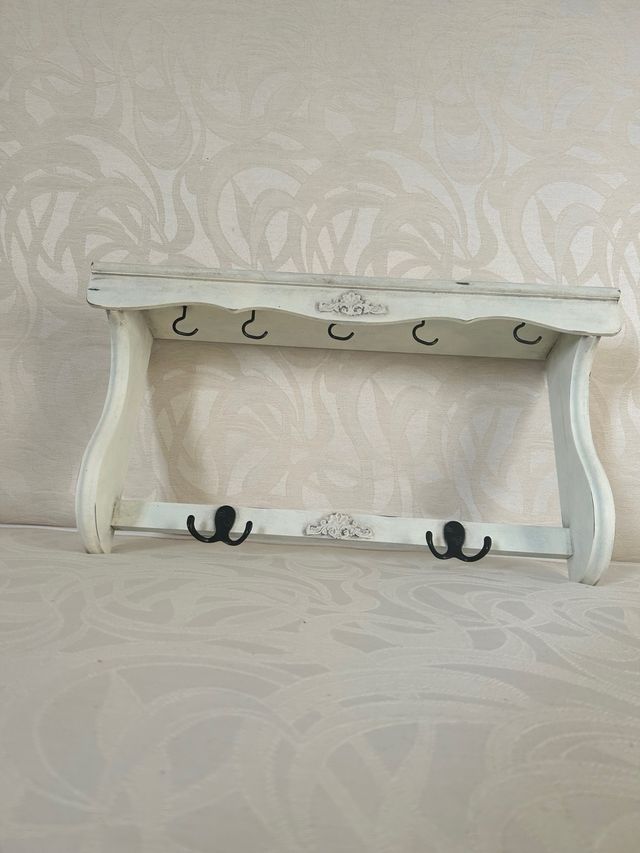 Mensola Shabby Chic Beige e Bianca
