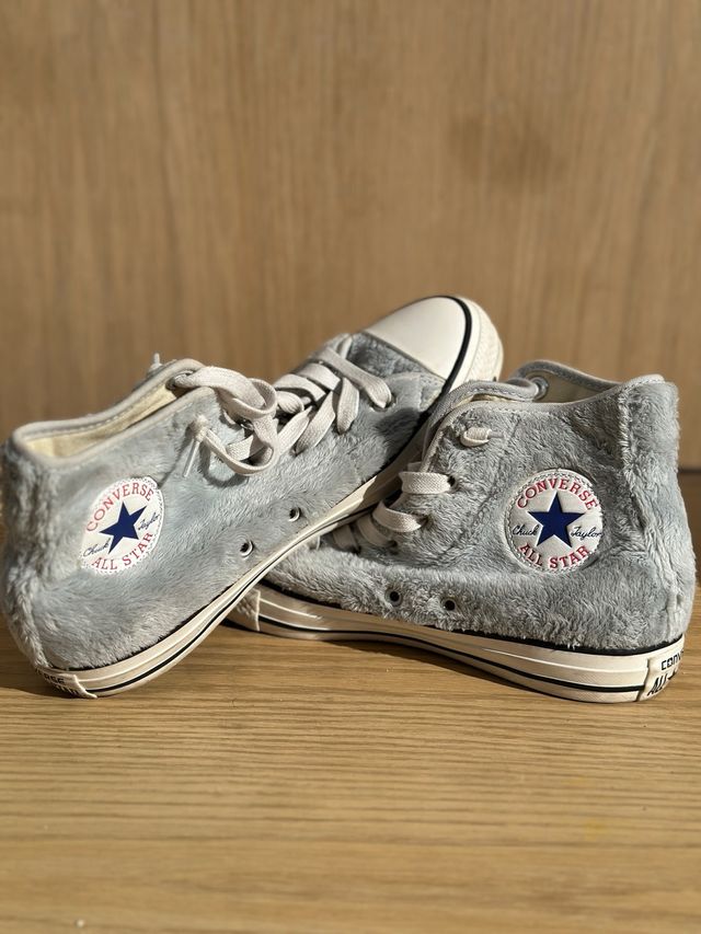 Zapatillas Converse Grises Peludas