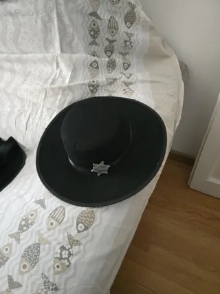 Sombrero negro disfraz, sombrero de graduación.