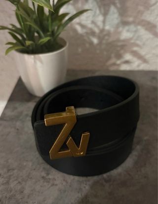 Cinturón Zadig & Voltaire Dorado Negro