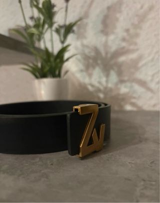 Cinturón Zadig & Voltaire Dorado Negro